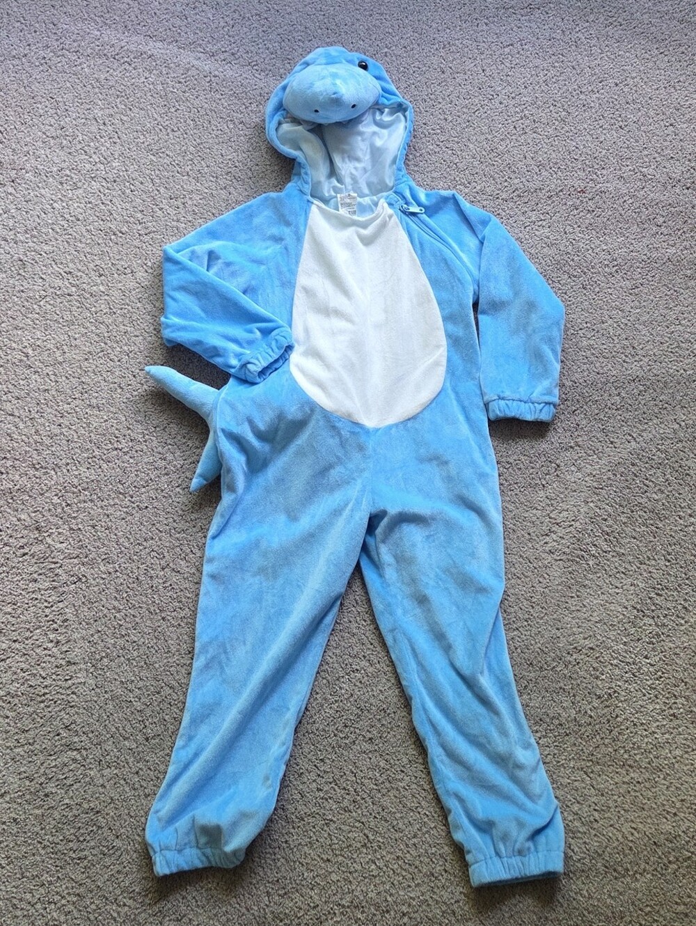 Target Hyde & EEK Toddler Blue Plush Shark Halloween Costume, Size 4T-5T